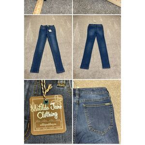 MATILDA JANE womens Skinny Jean sz 2 Mid Rise blue jeans Stretch Denim nwt